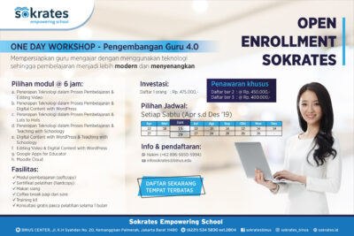 PUBLIC CLASS: Workshop Pengembangan Guru 4.0 (Bulan Juni '19)