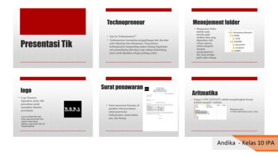 Hasil Karya Siswa Sekolah Santo Lukas